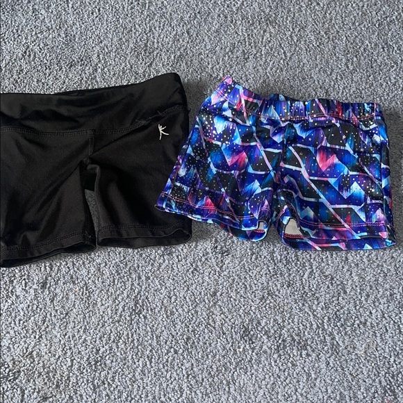 Danskin Kids Shorts - Black and Multicolor - Picture 1 of 7